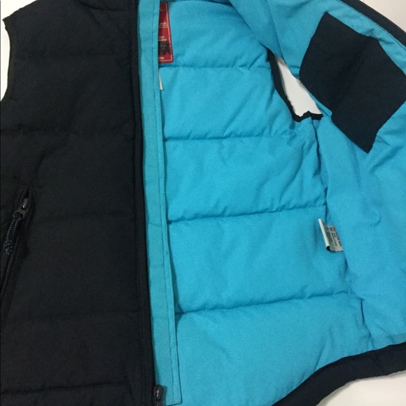 Vtg  Kids Premium Unionbay Navy/ Teal Duck Down Puffer Vest - Picture 2 of 10